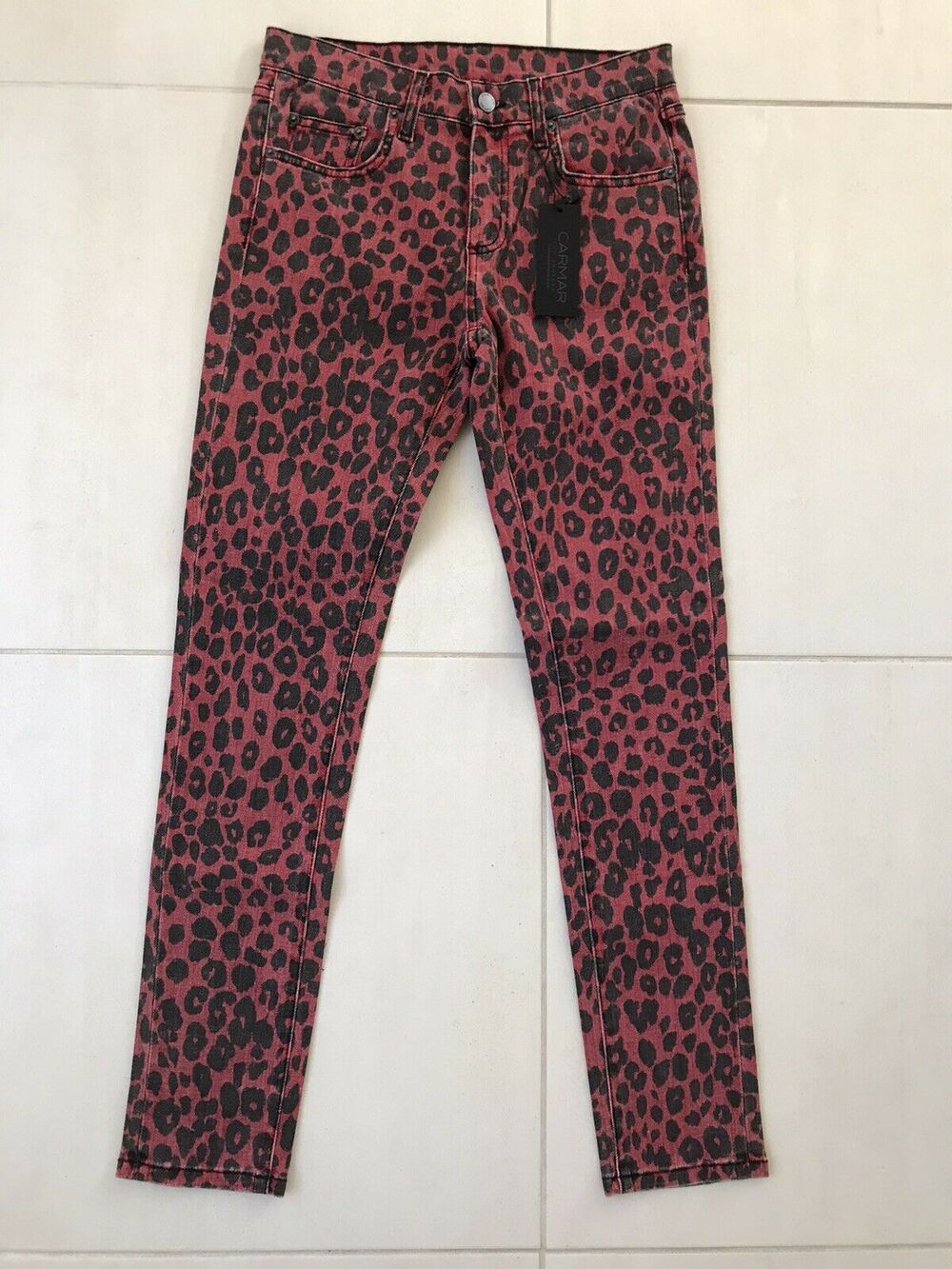 Carmar Multicolor Animal Print Ryan Skinny Stretch Jeans